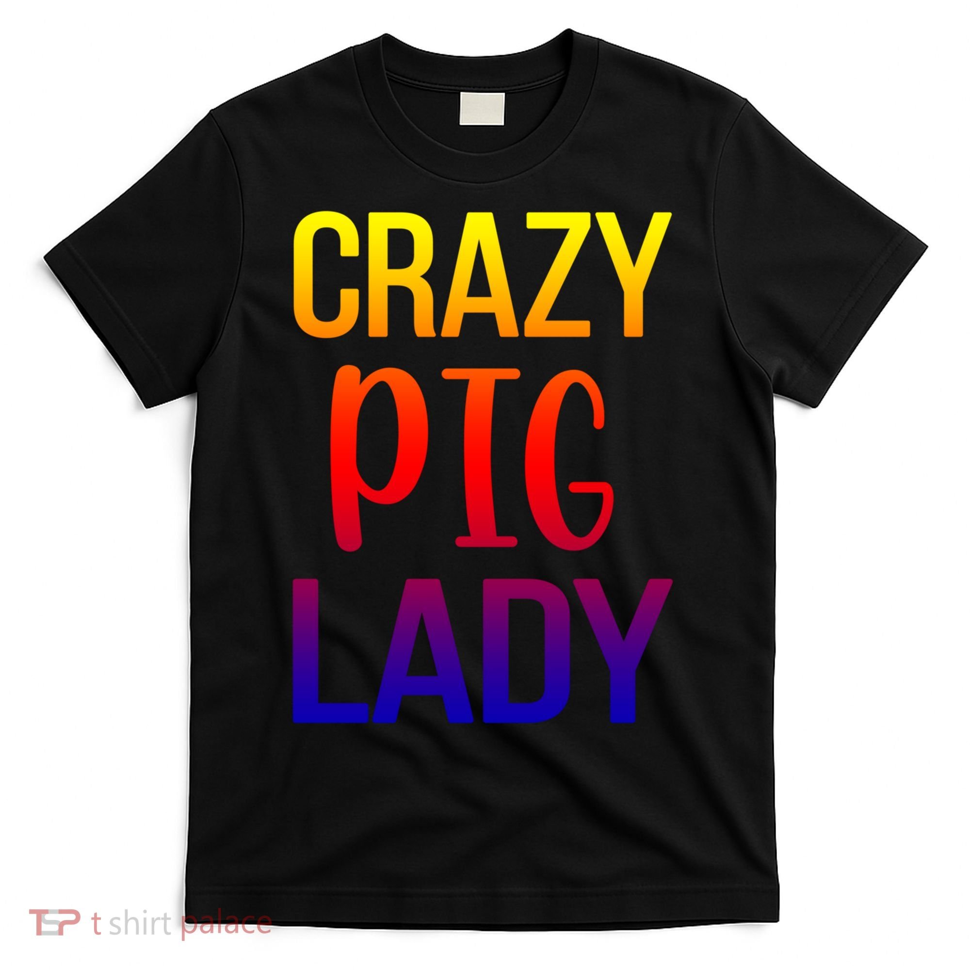 Crazy Pig Lady Pig Mom Pig Lover Pig Mama Pig Owner Cool Gift T-Shirt