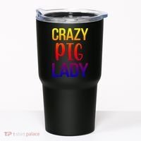 Crazy Pig Lady Pig Mom Pig Lover Pig Mama Pig Owner Cool Gift Tumbler thumb 0