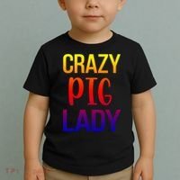 Crazy Pig Lady Pig Mom Pig Lover Pig Mama Pig Owner Cool Gift Toddler T-Shirt thumb 2