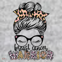 Cute Pink Leopard Print Breast Cancer Warrior Kids Sweatshirt thumb 2