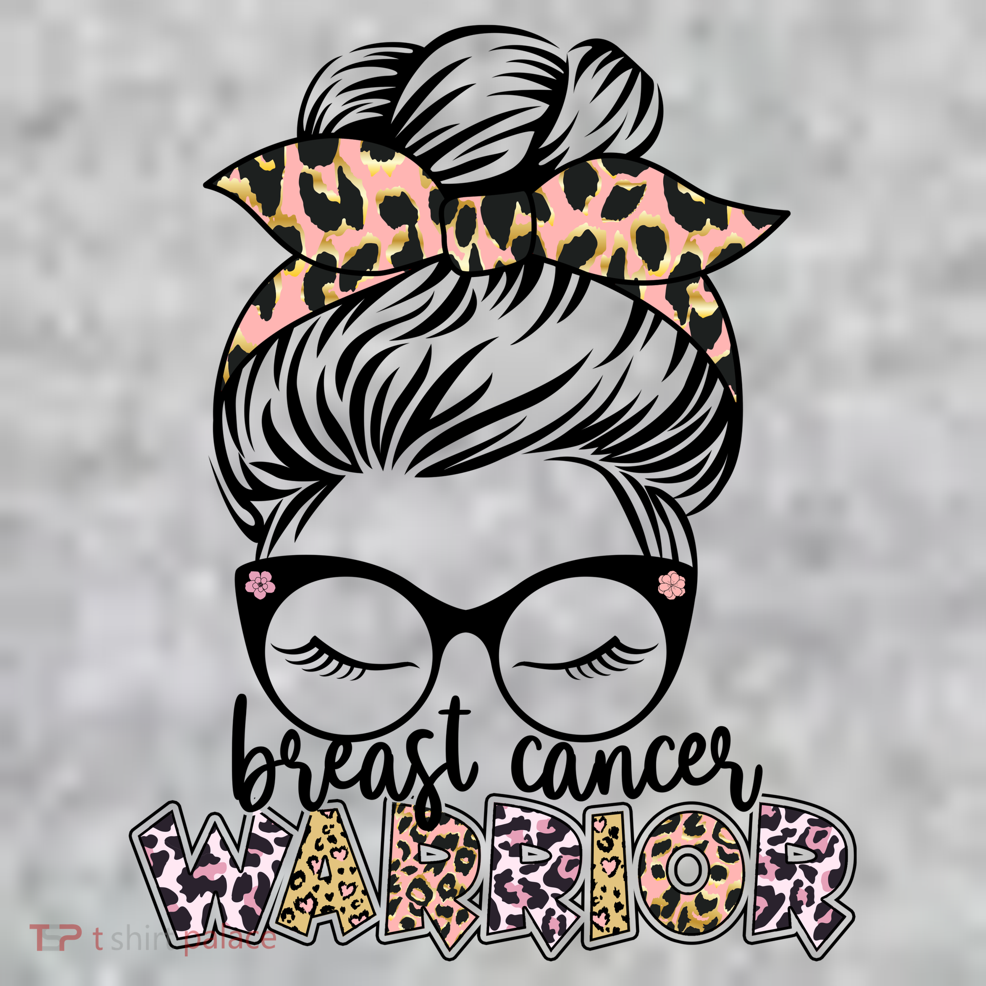 Cute Pink Leopard Print Breast Cancer Warrior Kids Hoodie
