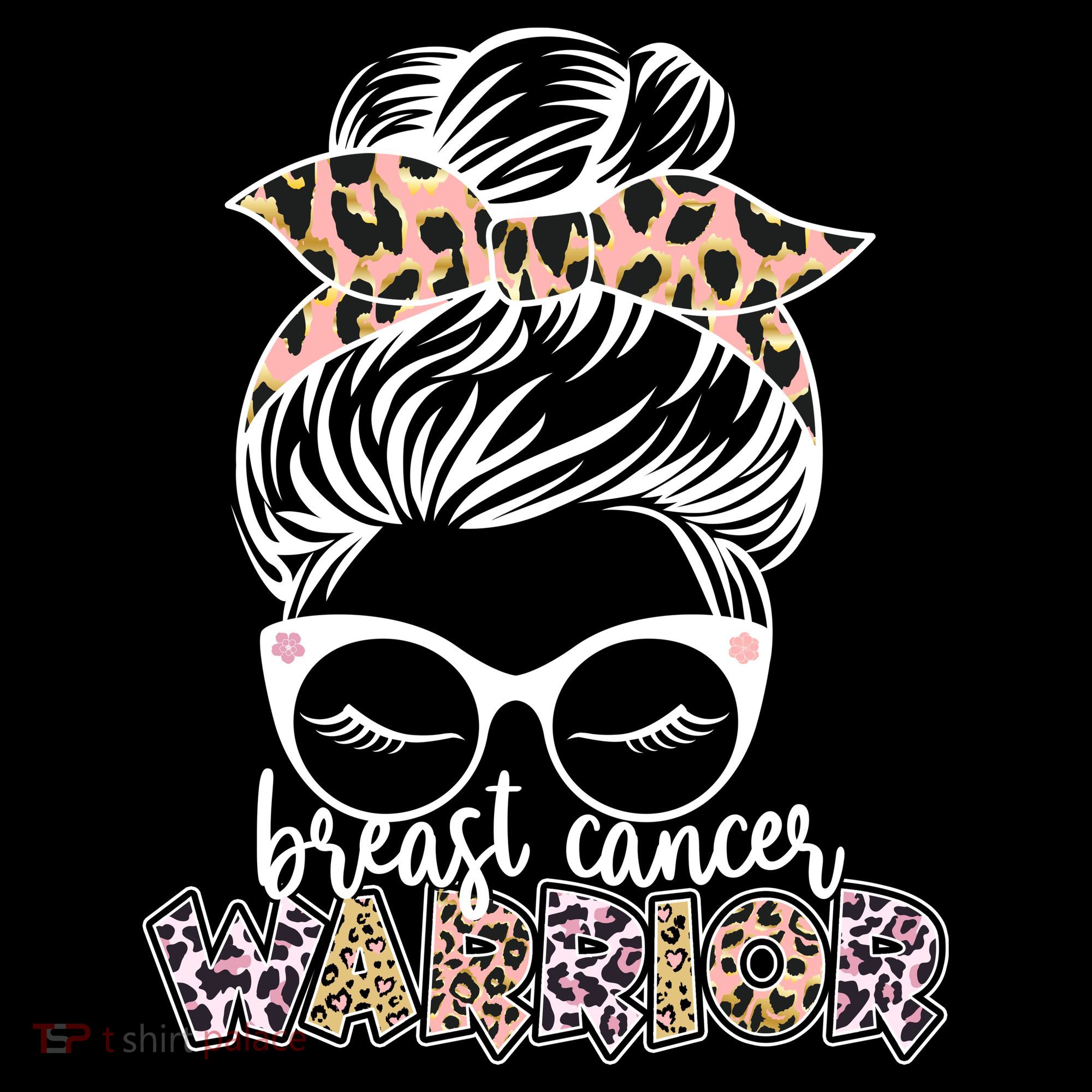 Cute Pink Leopard Print Breast Cancer Warrior Toddler Hoodie