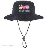 Cute Pickleballpeace Love Pickleball Lover Leopard Print Best Gift Bucket Hat thumb 0