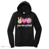 Cute Pickleballpeace Love Pickleball Lover Leopard Print Best Gift Women's Hoodie thumb 0
