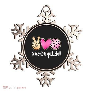 Cute Pickleballpeace Love Pickleball Lover Leopard Print Best Gift Ornament