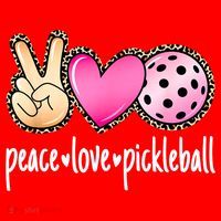 Cute Pickleballpeace Love Pickleball Lover Leopard Print Best Gift Santa Hat thumb 1
