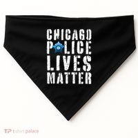 Chicago Police Lives Matter Protect Chicago Cops USA-Made Doggie Bandana thumb 0