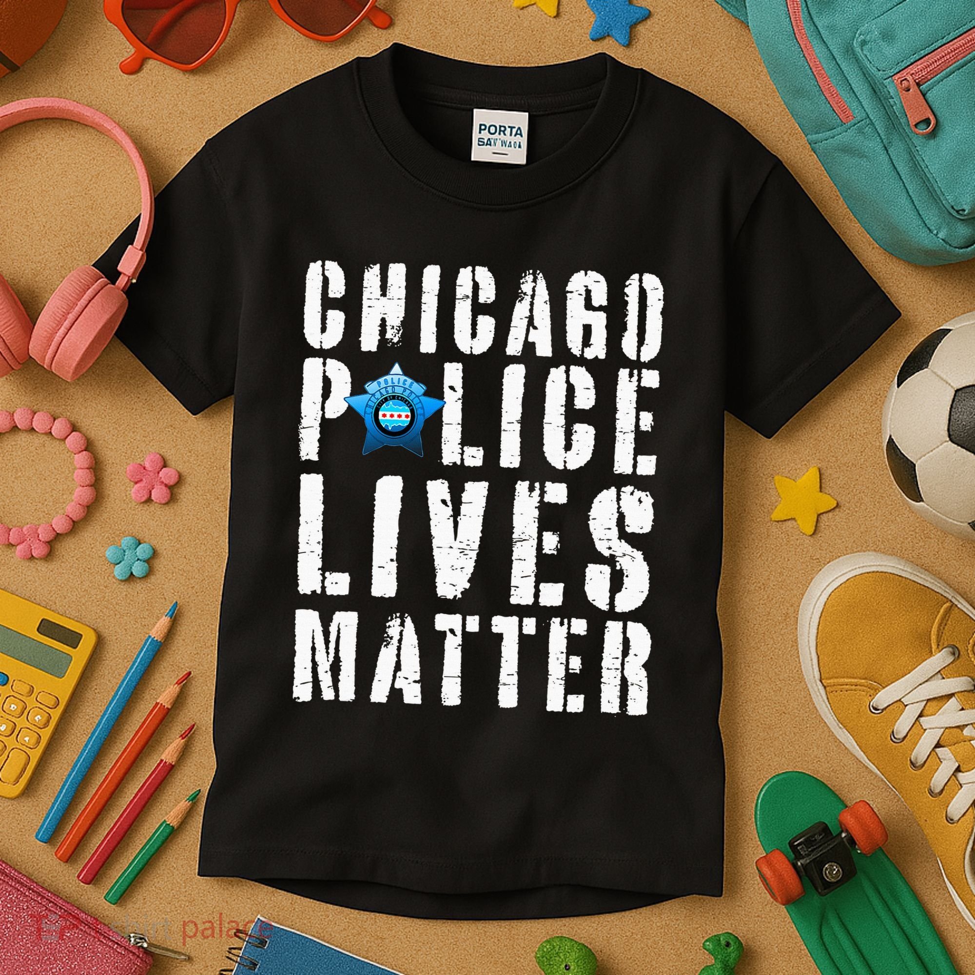 Chicago Police Lives Matter Protect Chicago Cops Kids T-Shirt