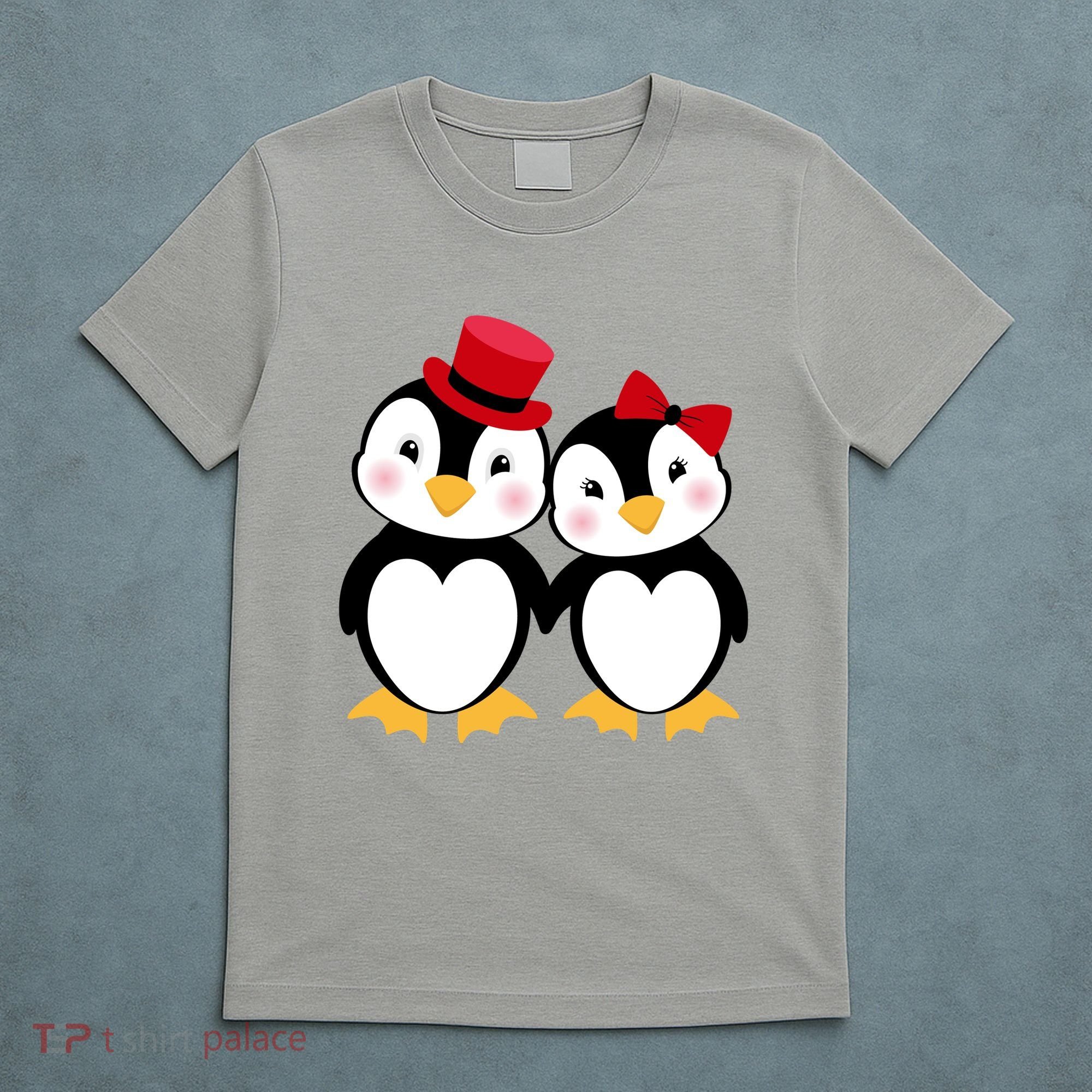 Cute Penguin Love Couples Valentines T-Shirt