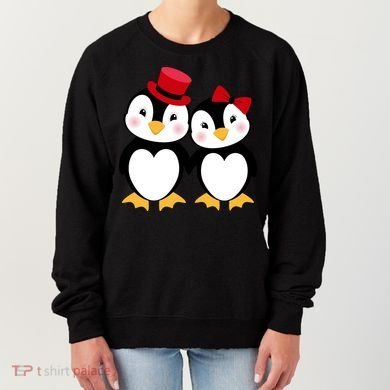Cute Penguin Love Couples Valentines Women's Sweatshirt