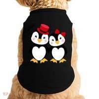 Cute Penguin Love Couples Valentines Doggie Tank thumb 0