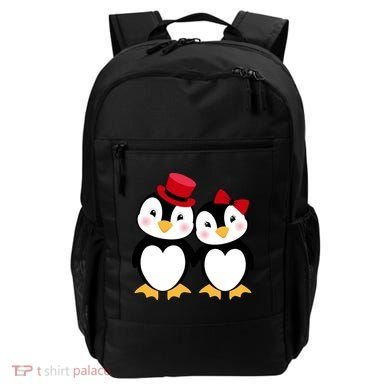 Cute Penguin Love Couples Valentines Backpack