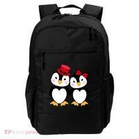 Cute Penguin Love Couples Valentines Backpack thumb 0