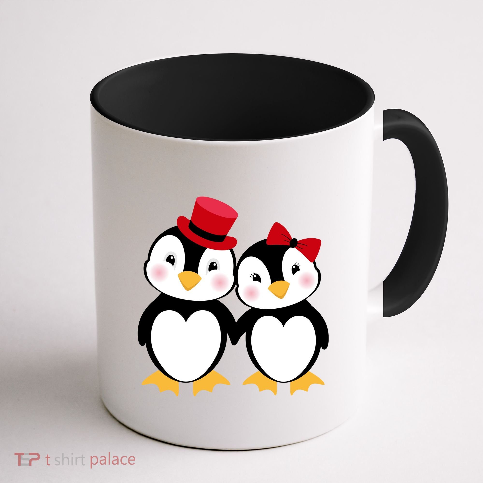 Cute Penguin Love Couples Valentines Coffee Mug