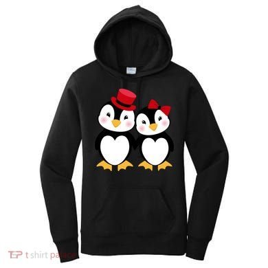 Cute Penguin Love Couples Valentines Women's Hoodie