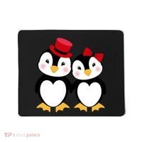 Cute Penguin Love Couples Valentines Mousepad thumb 0