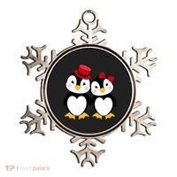 Cute Penguin Love Couples Valentines Ornament thumb 0