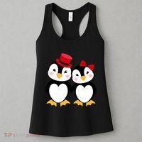 Cute Penguin Love Couples Valentines Women's Tank Top thumb 3