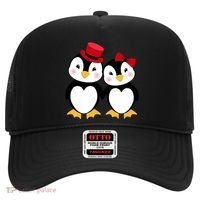 Cute Penguin Love Couples Valentines Hat thumb 0