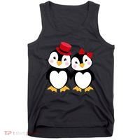 Cute Penguin Love Couples Valentines Tank Top thumb 0