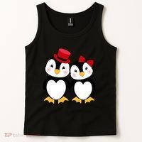 Cute Penguin Love Couples Valentines Tank Top thumb 2