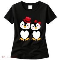 Cute Penguin Love Couples Valentines Women's T-Shirt thumb 0