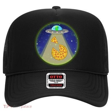 Cool Pizza Loving UFO Alien Hat