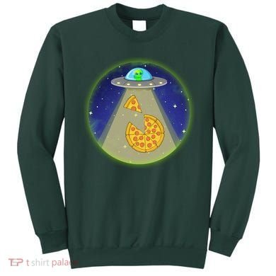 Cool Pizza Loving UFO Alien Sweatshirt