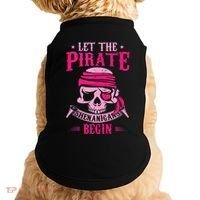 Captain Pirate Let The Pirate Shenanigans Begin Funny Doggie Tank thumb 0