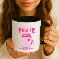 Captain Pirate Let The Pirate Shenanigans Begin Funny Coffee Mug thumb 3