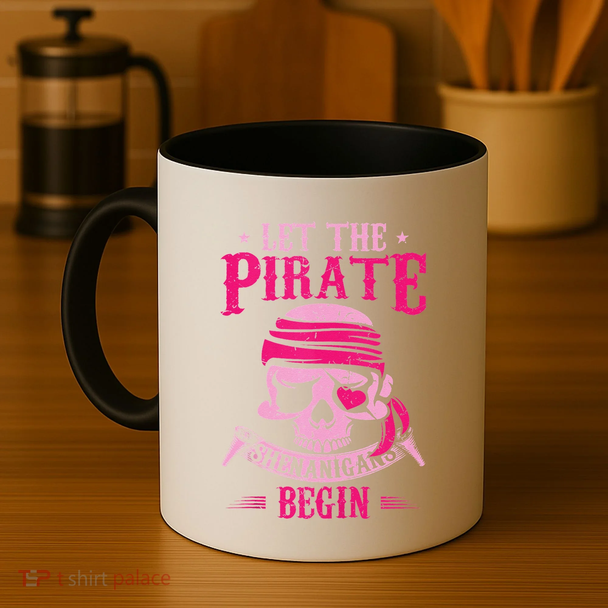 Captain Pirate Let The Pirate Shenanigans Begin Funny Coffee Mug