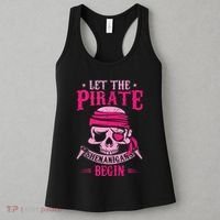Captain Pirate Let The Pirate Shenanigans Begin Funny Women's Tank Top thumb 3