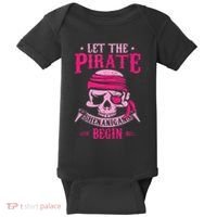 Captain Pirate Let The Pirate Shenanigans Begin Funny Baby Bodysuit thumb 0