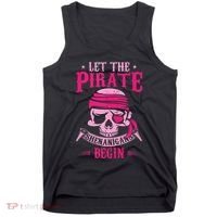 Captain Pirate Let The Pirate Shenanigans Begin Funny Tank Top thumb 0
