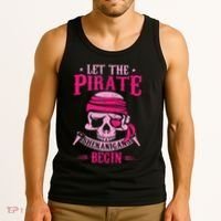 Captain Pirate Let The Pirate Shenanigans Begin Funny Tank Top thumb 3