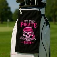 Captain Pirate Let The Pirate Shenanigans Begin Funny Golf Towel thumb 2