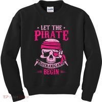 Captain Pirate Let The Pirate Shenanigans Begin Funny Kids Sweatshirt thumb 0