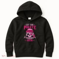 Captain Pirate Let The Pirate Shenanigans Begin Funny Kids Hoodie thumb 0