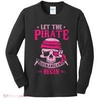 Captain Pirate Let The Pirate Shenanigans Begin Funny Kids Long Sleeve Shirt thumb 0