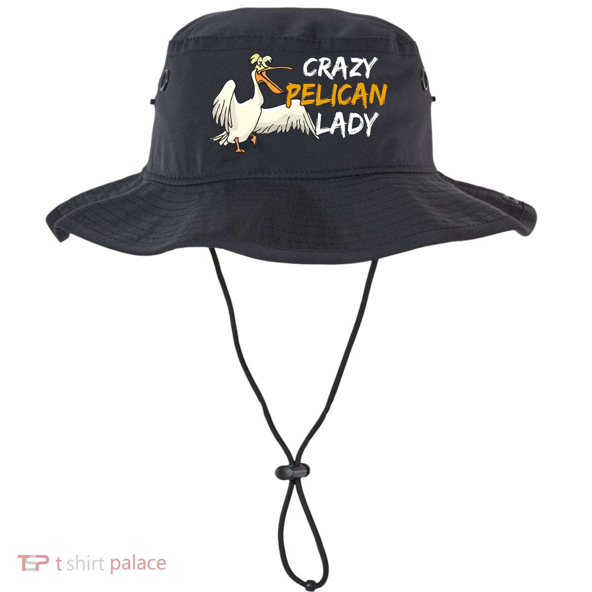 Crazy Pelican Lady Fnny Pelican Lover Gift National Bird Day Gift Bucket Hat