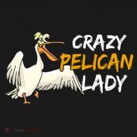 Crazy Pelican Lady Fnny Pelican Lover Gift National Bird Day Gift Women's Hoodie thumb 2