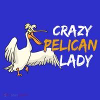 Crazy Pelican Lady Fnny Pelican Lover Gift National Bird Day Gift Long Sleeve Shirt thumb 2