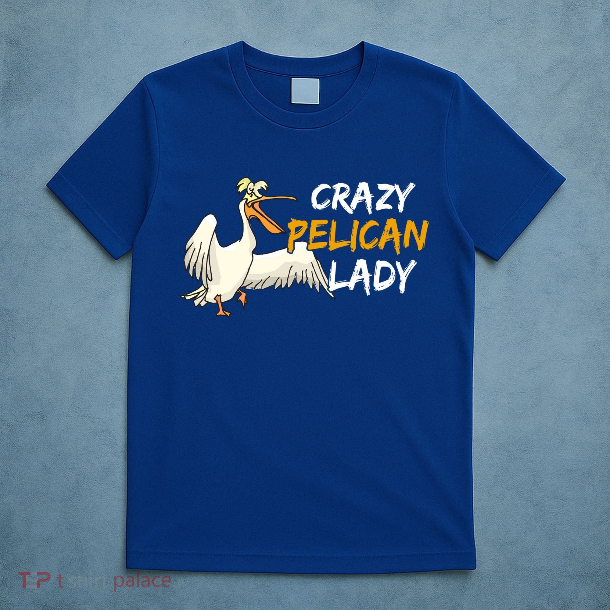 Crazy Pelican Lady Fnny Pelican Lover Gift National Bird Day Gift T-Shirt