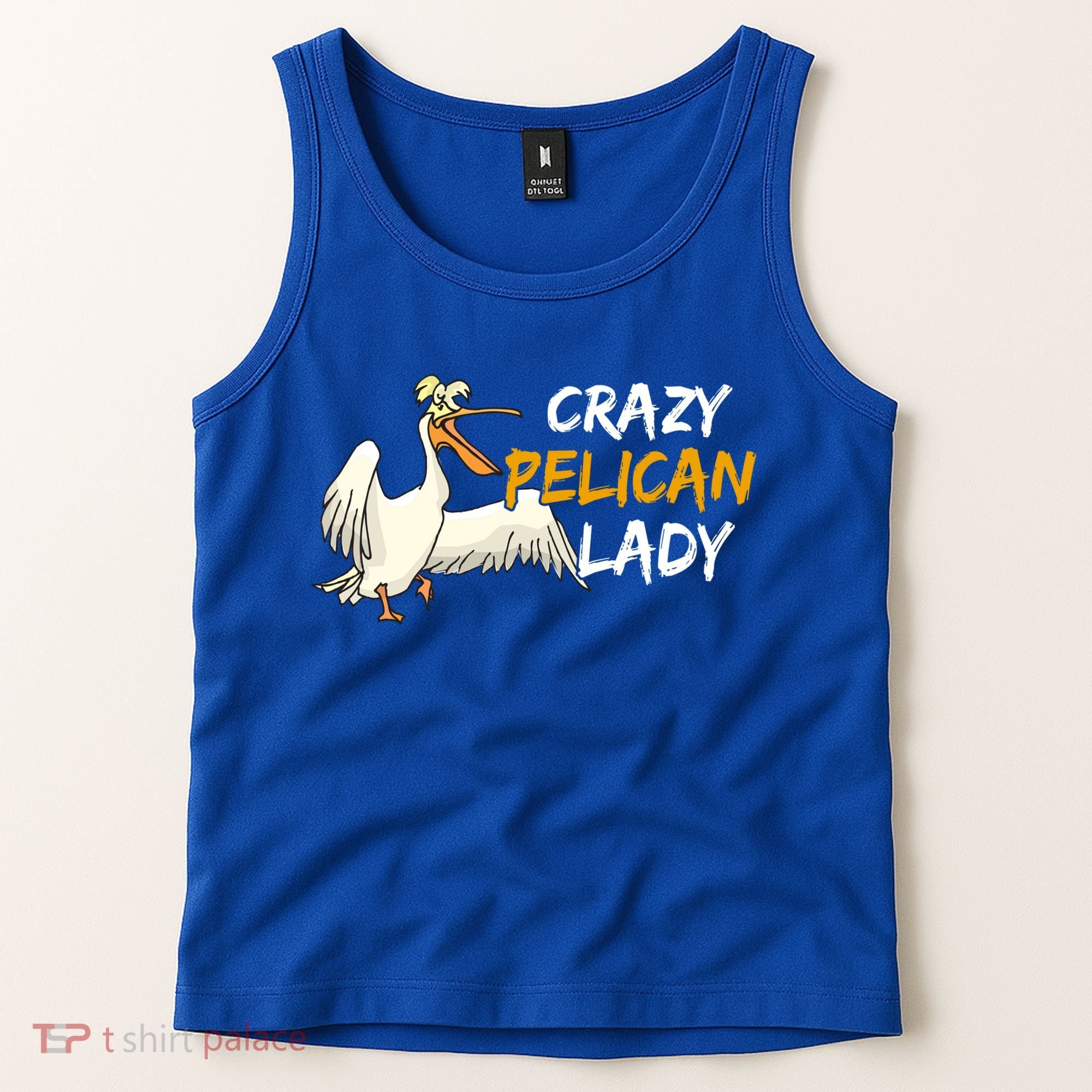 Crazy Pelican Lady Fnny Pelican Lover Gift National Bird Day Gift Tank Top