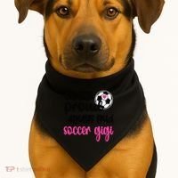 Crazy Proud Loud Soccer Gigi Soccer Player Gigi Funny Gift USA-Made Doggie Bandana thumb 1