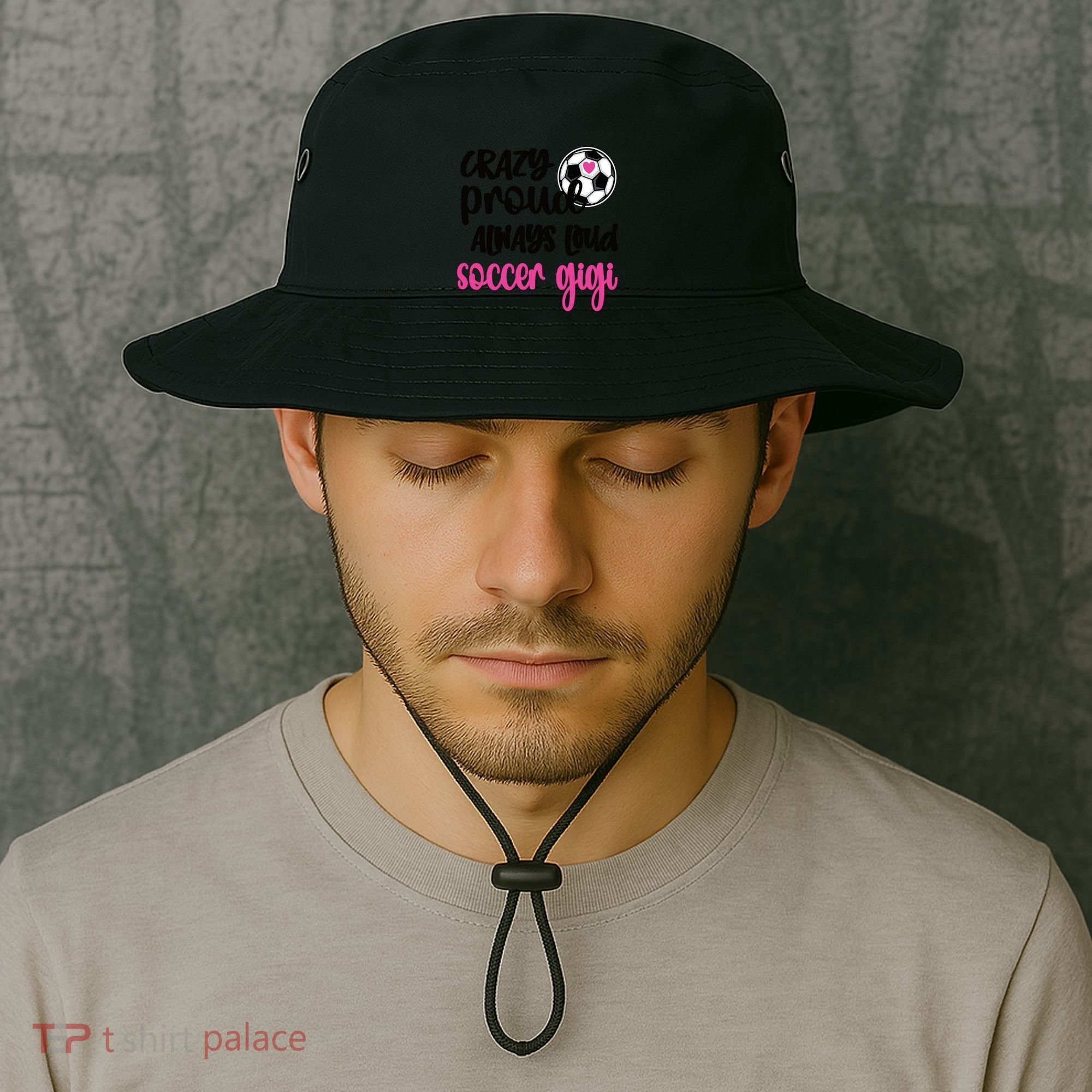 Crazy Proud Loud Soccer Gigi Soccer Player Gigi Funny Gift Bucket Hat