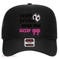 Crazy Proud Loud Soccer Gigi Soccer Player Gigi Funny Gift Hat thumb 0