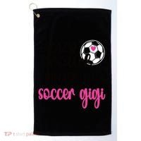 Crazy Proud Loud Soccer Gigi Soccer Player Gigi Funny Gift Golf Towel thumb 0