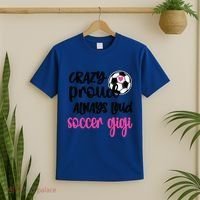 Crazy Proud Loud Soccer Gigi Soccer Player Gigi Funny Gift T-Shirt thumb 2