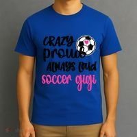 Crazy Proud Loud Soccer Gigi Soccer Player Gigi Funny Gift T-Shirt thumb 3